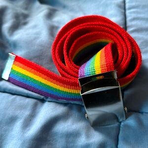 Rainbow pride belt